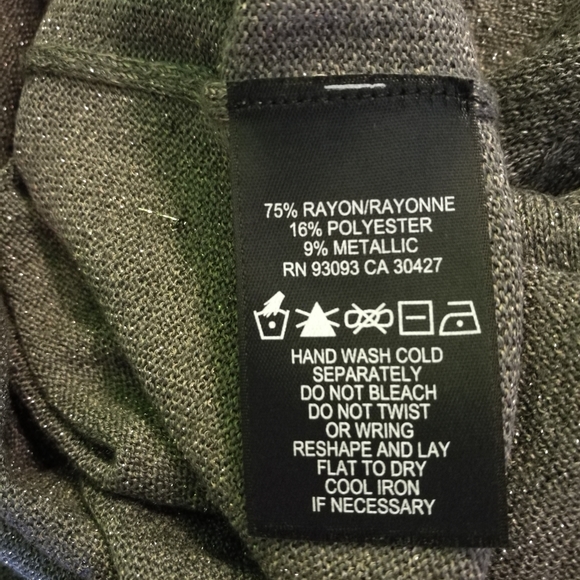 NWT NIC & ZOE Metallic Turtleneck XS - Picture 8 of 8